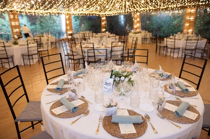mesa preparada salon hacienda chapoo cenas noche
